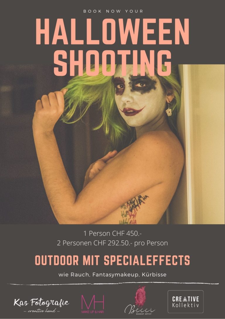Halloweenmakeup Fotoshooting